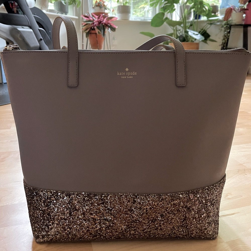 Kate Spade glittery tote